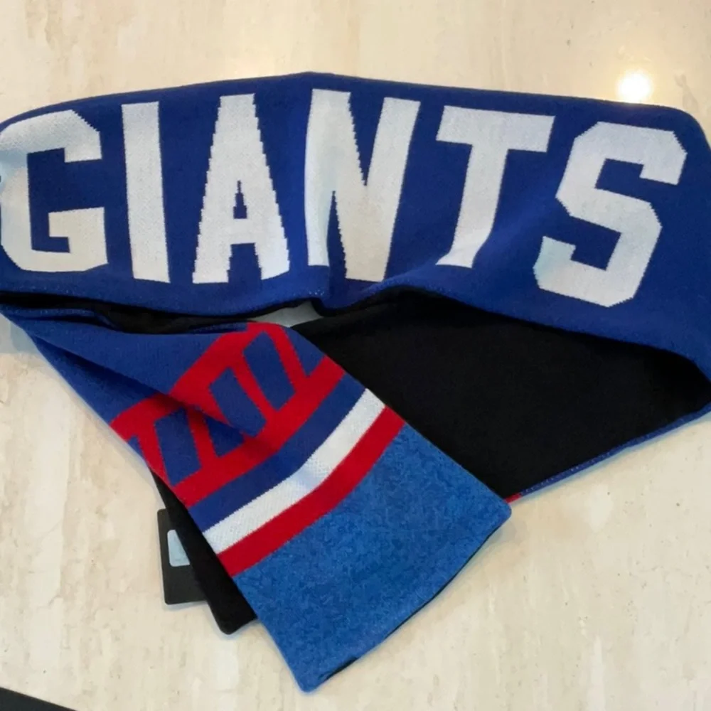 NY Giants Scarf Unisex Knit New York Logo NFL Winter NYNew